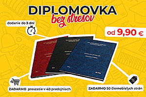 Diplomovka výhodne + tlač 50 čiernobielych strán zadarmo